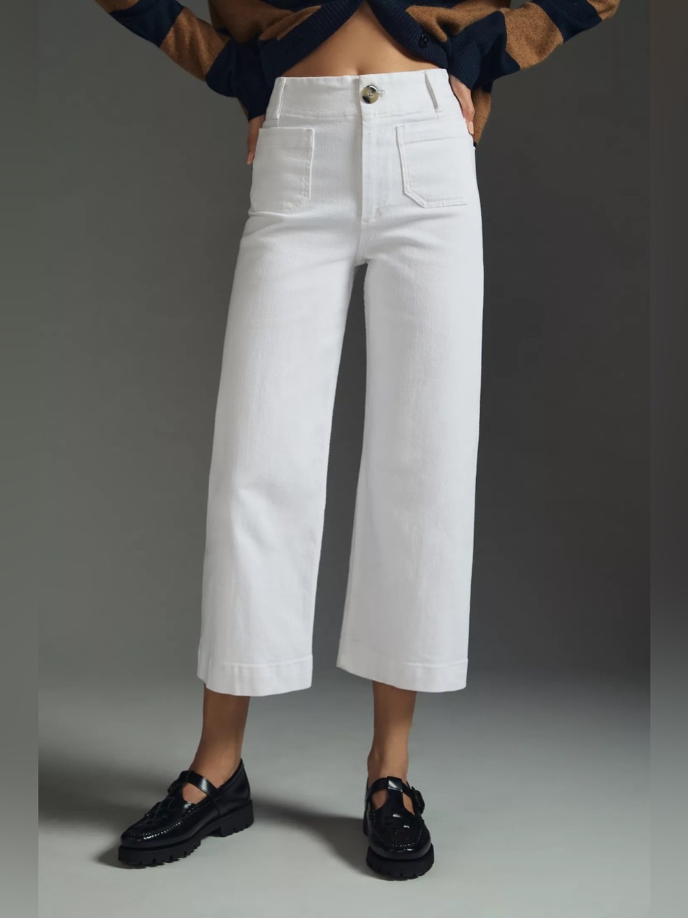 EUC – Pilcro The Skipper Cropped Wide Leg Jeans/Anthropologie – Size 29 - Picture 2 of 10